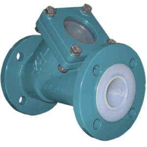AZ Lined Full Bore Ball Check Valve with Sightglass
